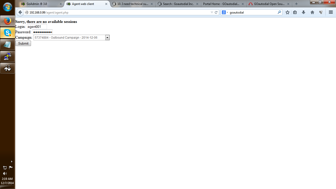 Bug 1707 Sorry No Session Available Goautodial Open Source Omni Channel Contact Center Suite Goautodial Open Source Omni Channel Contact Center Suite Predictive Dialer Inbound Ivr Acd Non Voice